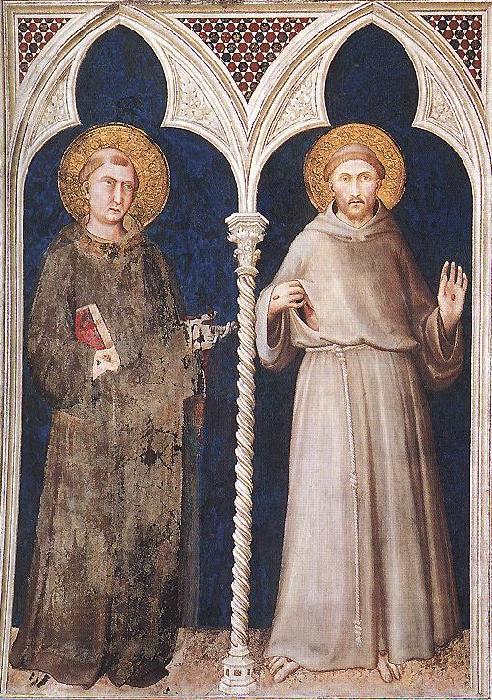 Simone Martini St Anthony and St Francis oil painting picture